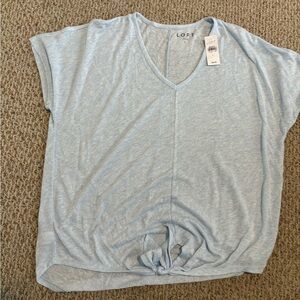 LOFT NWT LIGHT T-SHIRT FRONT TIE